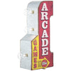 Vintage Arcade Games Mini LED Marquee Arrow Sign (12” x 5.25”)